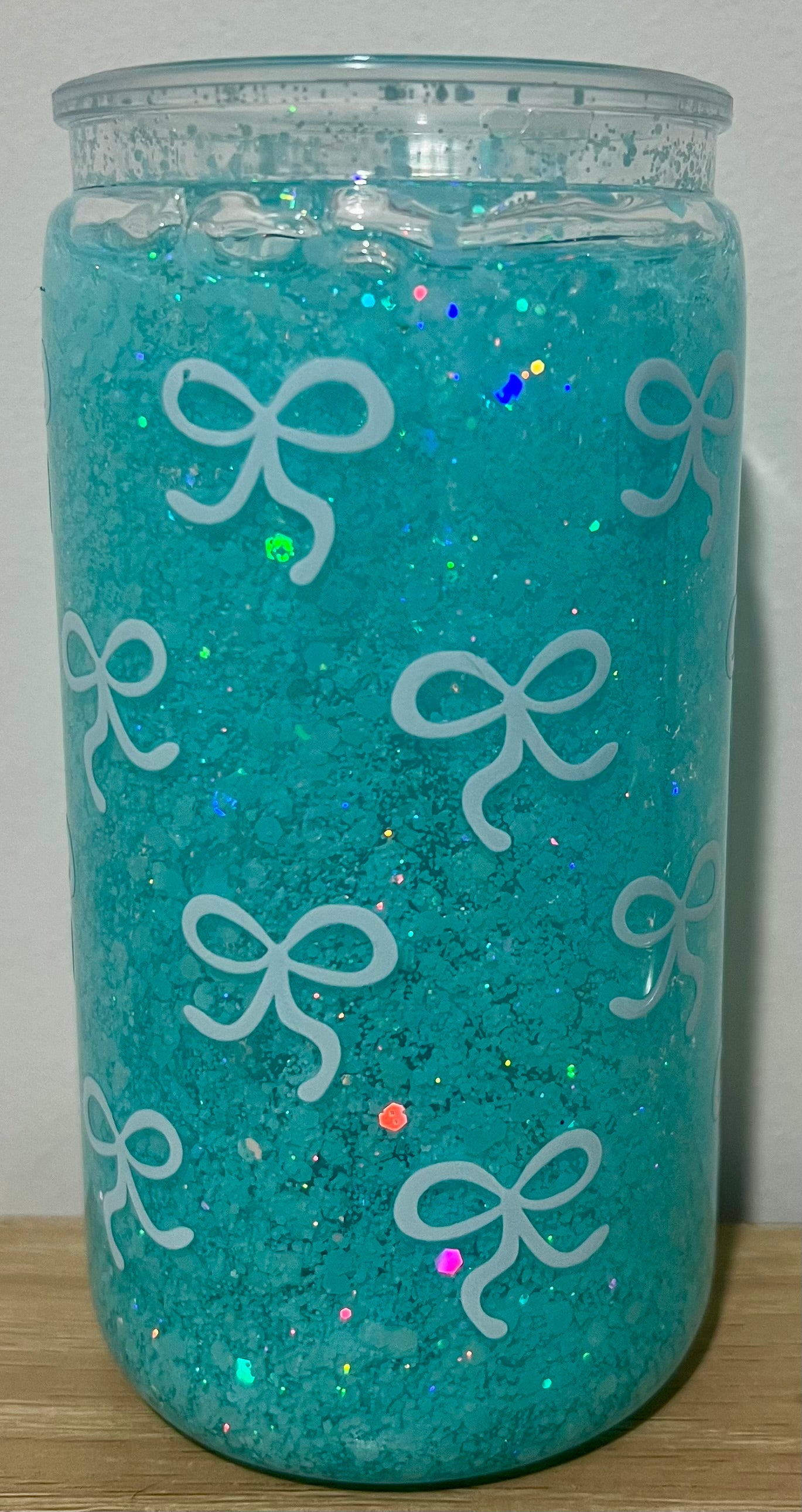 Blue bows tumbler