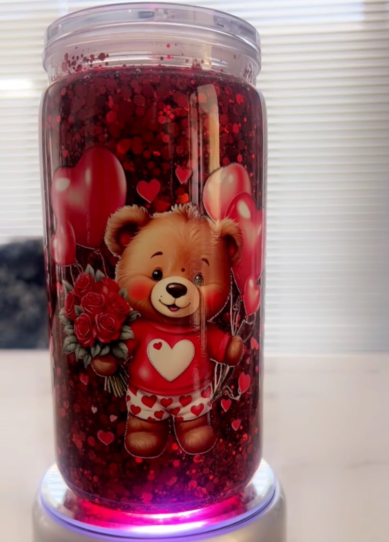 Valentines teddy tumbler