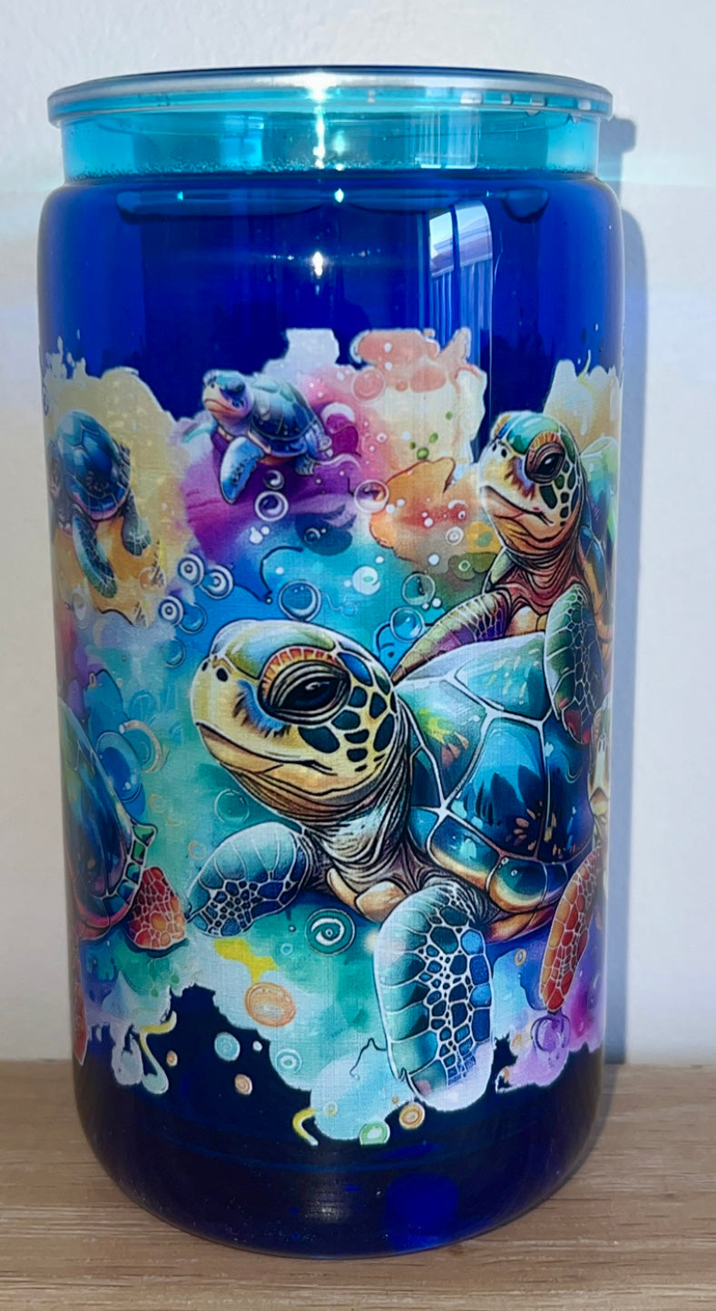 Underwater sea turtlesTumbler