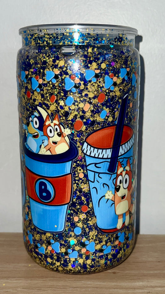 Cartoon bluey tumbler